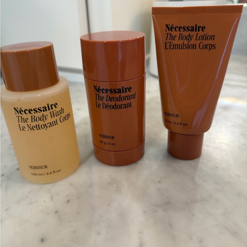 Nécessaire Olibanum Trio - Body Wash, Deodorant & Body Lotion